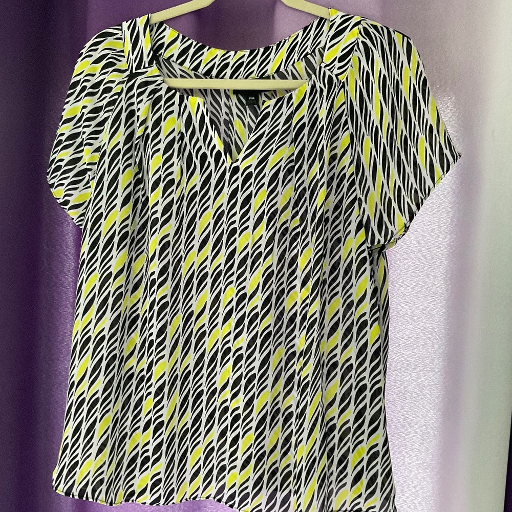 Worthington Printed Sleeveless Blouse